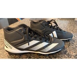 Adidas Adizero Bounce Football Cleats‎ Mens 7.5 Black White Mid IG4940 NWOB